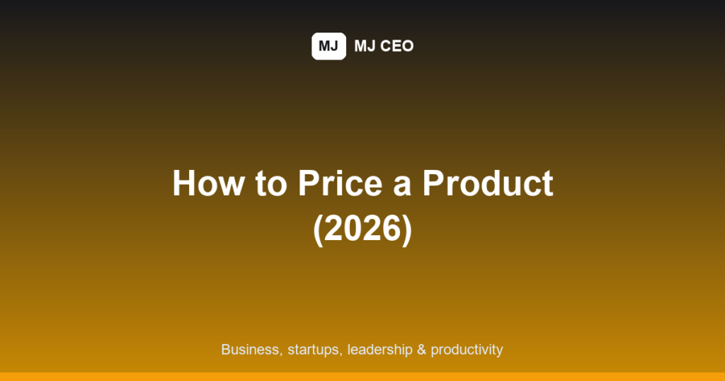 how to price a product featured image
