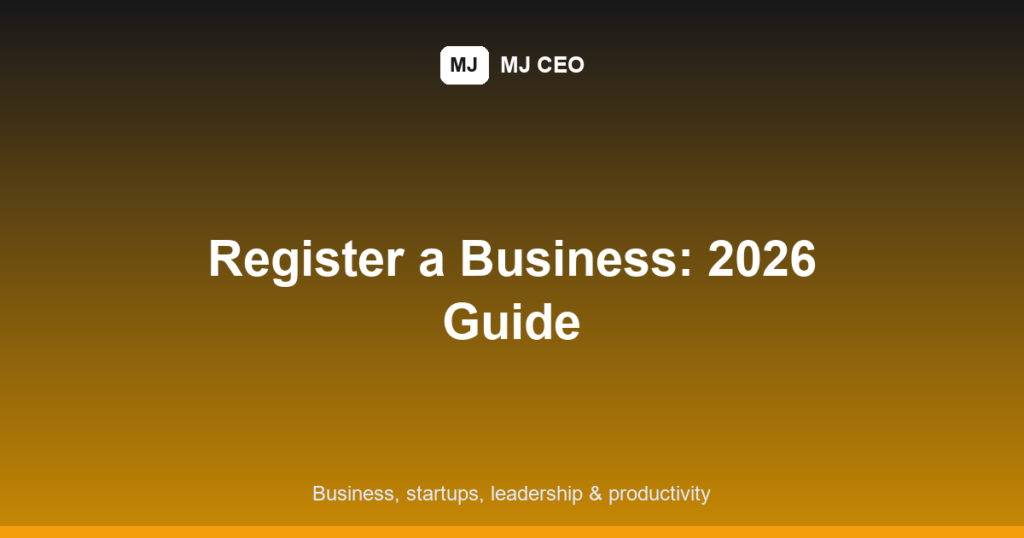 how to register a business featured image