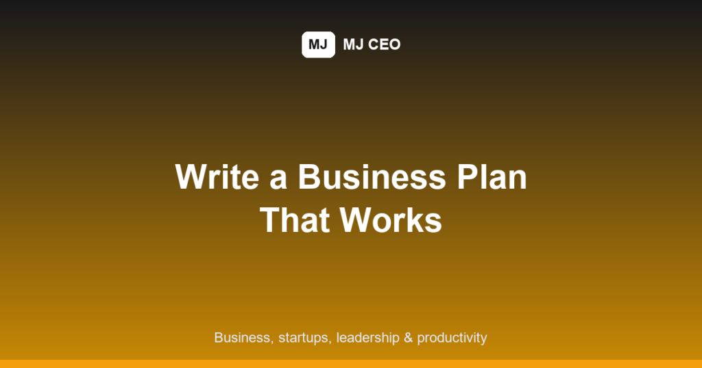 business plan featured image