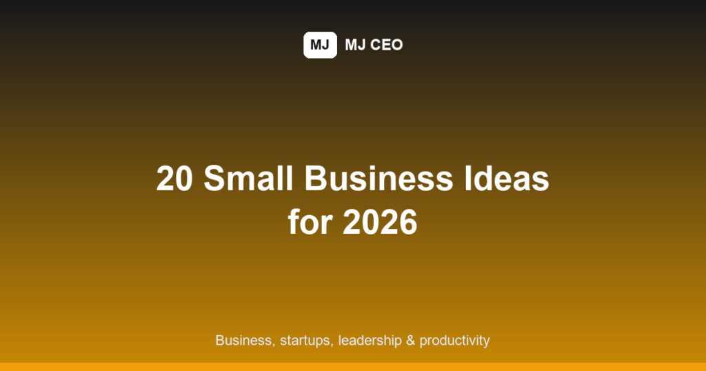 small business ideas featured image
