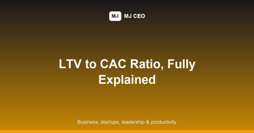 ltv to cac ratio featured image