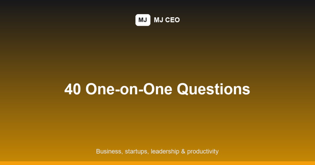 one on one meeting questions featured image