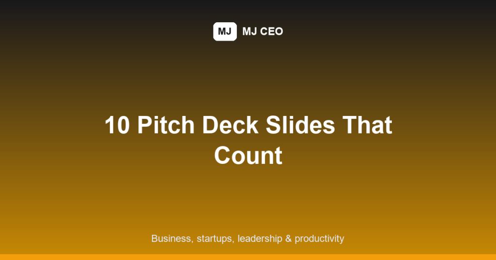 pitch deck slides featured image