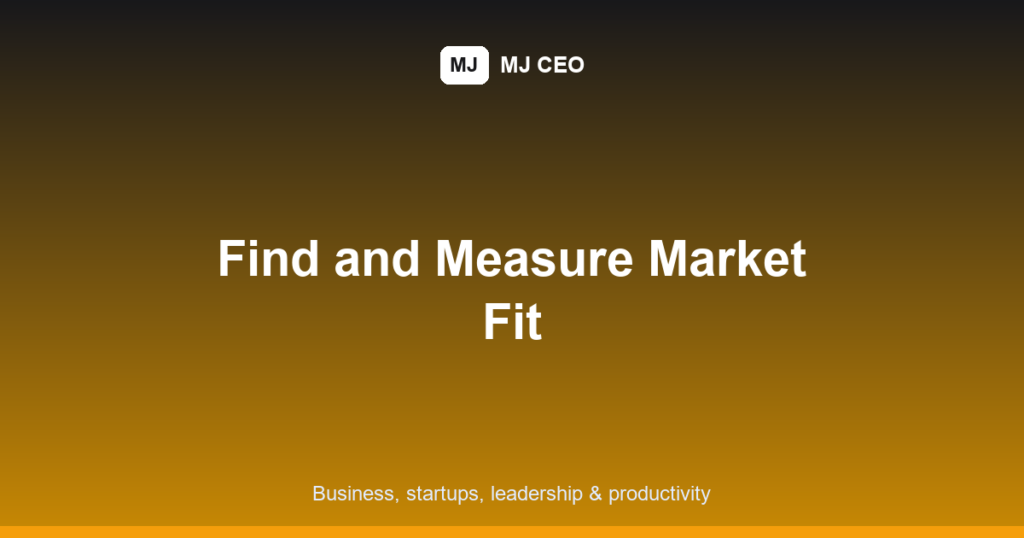 product market fit featured image